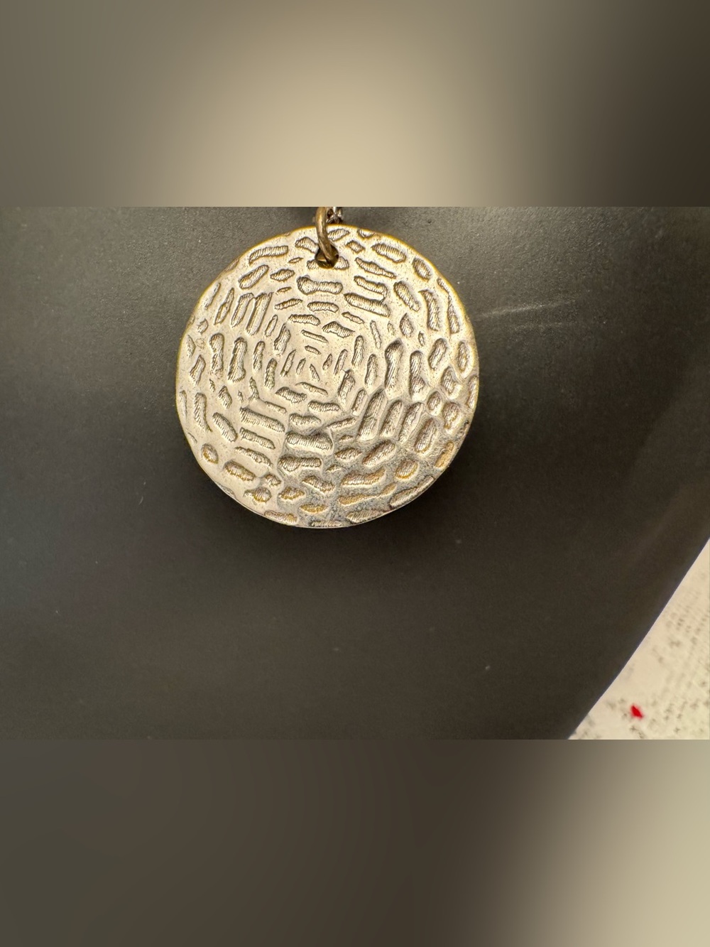 Two-Tone Bee Pendant Necklace - Silver and Gold Women's Jewelry - Picture 4 of 6